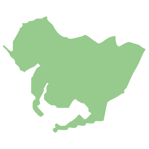 愛知県の地図イラスト画像