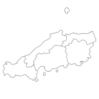 都道府県名入り 日本地図 白地図 のイラスト画像 日本地図無料イラスト素材集