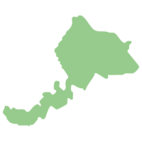 福井県の地図イラスト画像