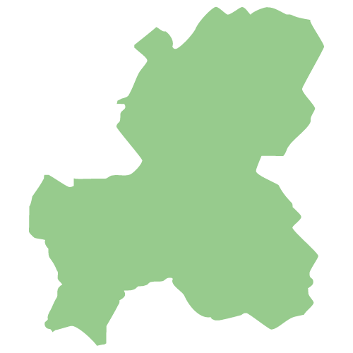 岐阜県の地図イラスト画像