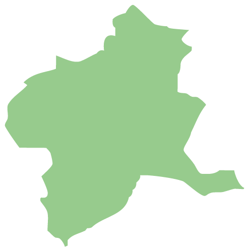 群馬県の地図イラスト画像