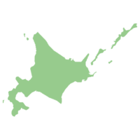 北海道の地図イラスト画像