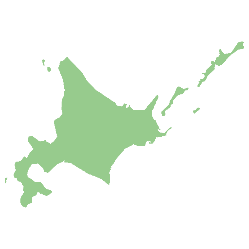 北海道の地図イラスト画像