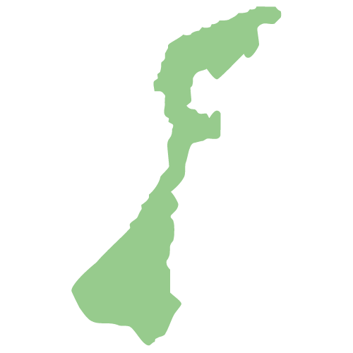 石川県の地図イラスト画像