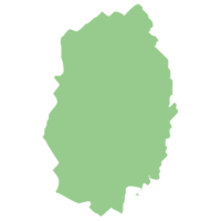 岩手県の地図イラスト画像