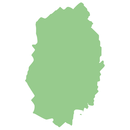 岩手県の地図イラスト画像