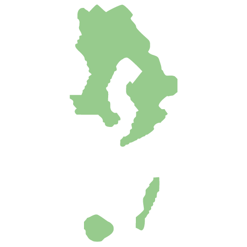 無料の日本地図イラスト集 愛媛県 白地図 市町村境も 愛媛県