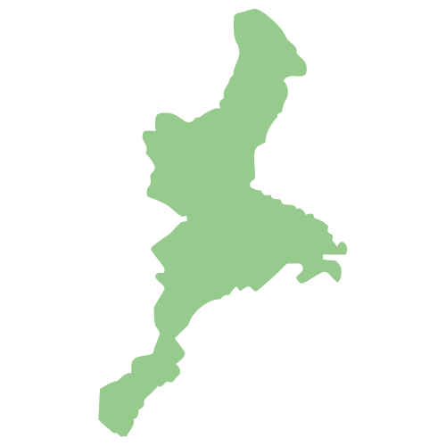 三重県の地図イラスト画像