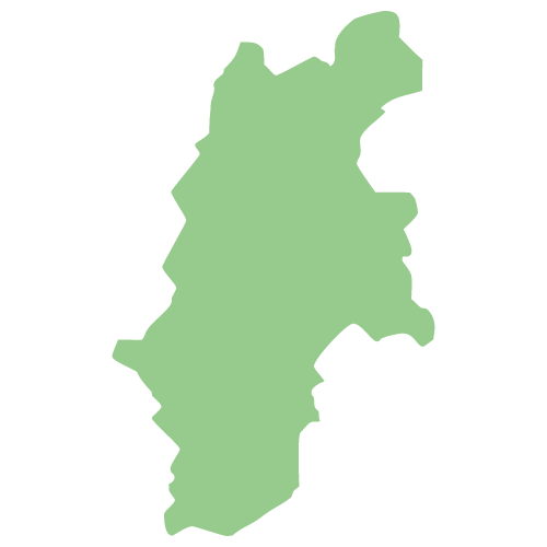 長野県の地図イラスト画像