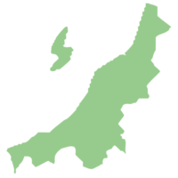新潟県の地図イラスト画像
