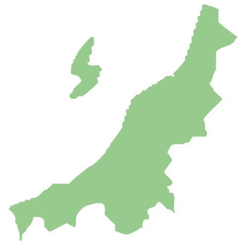 新潟県の地図イラスト画像