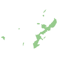 沖縄県の地図イラスト画像