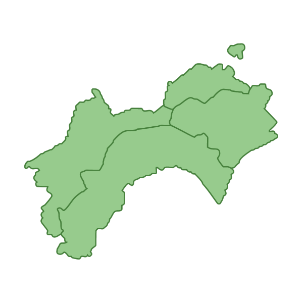 最新 日本地図 四国 ただ素晴らしい花