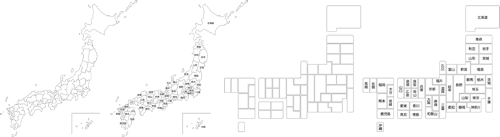 日本地図のフリーイラスト画像 日本地図無料イラスト素材集