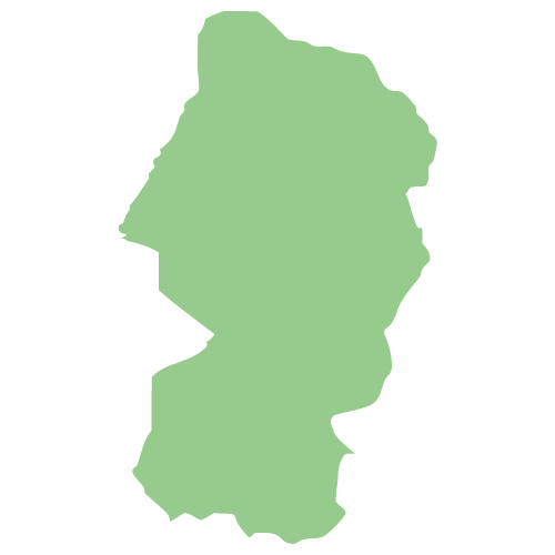 山形県の地図イラスト画像